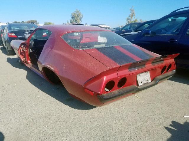 124871L519250 - 1971 CHEVROLET CAMARO RS BURGUNDY photo 3