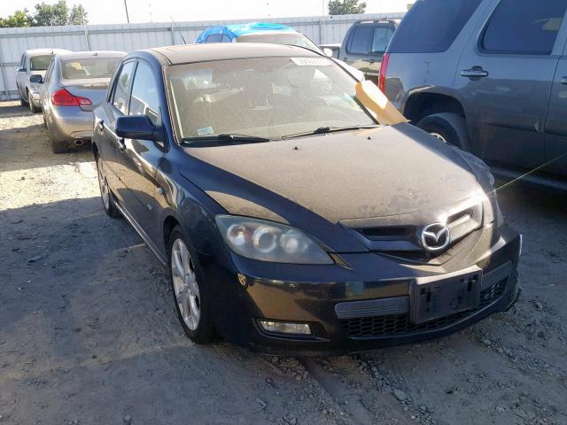 JM1BK343381871795 - 2008 MAZDA 3 HATCHBAC BLACK photo 1