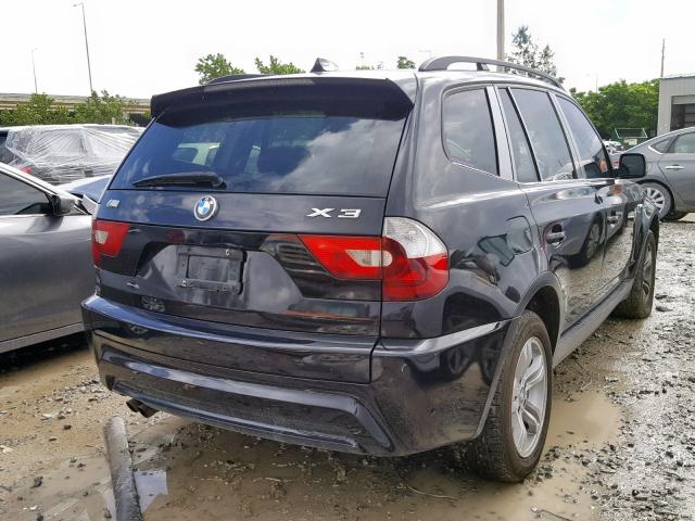 WBXPA934X6WG74523 - 2006 BMW X3 3.0I BLACK photo 4