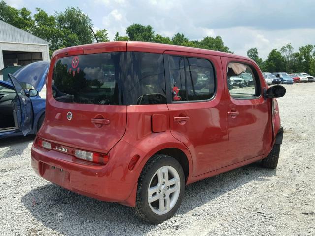 JN8AZ2KR9AT169259 - 2010 NISSAN CUBE BASE RED photo 4