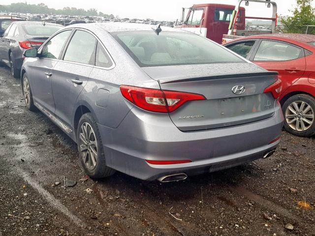 5NPE34AF3FH259892 - 2015 HYUNDAI SONATA SPO BLUE photo 3