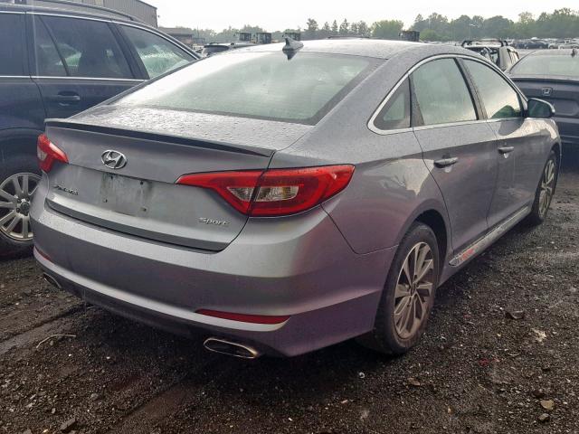 5NPE34AF3FH259892 - 2015 HYUNDAI SONATA SPO BLUE photo 4