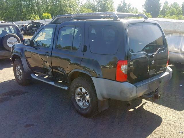 5N1ED28Y6YC558702 - 2000 NISSAN XTERRA XE BLACK photo 3