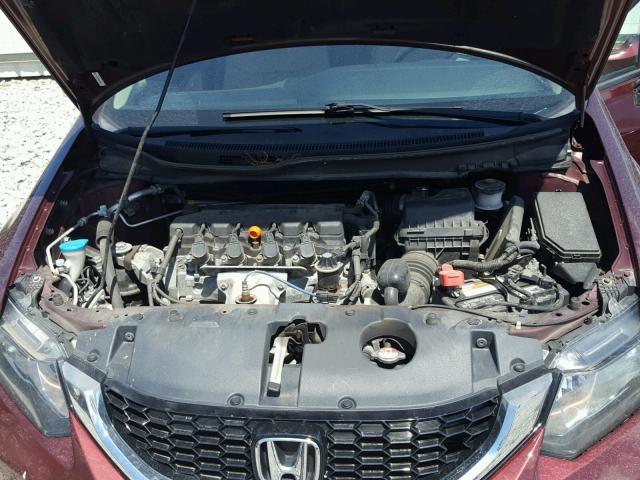 19XFB2F90DE032904 - 2013 HONDA CIVIC EXL MAROON photo 7