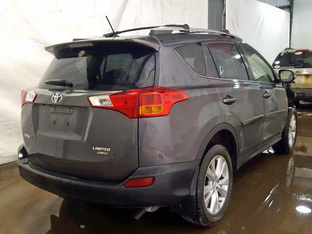 JTMDFREV6DD007154 - 2013 TOYOTA RAV4 LIMIT GRAY photo 4