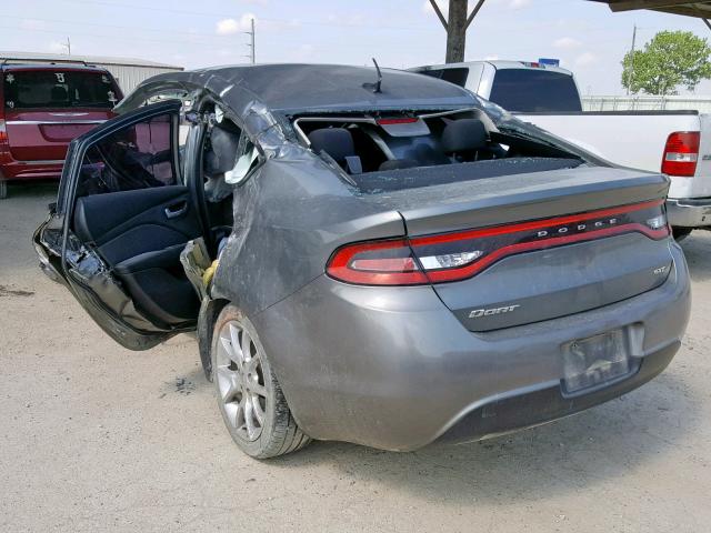 1C3CDFBA8DD302603 - 2013 DODGE DART SXT GRAY photo 3