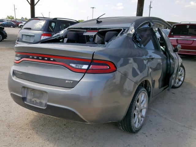 1C3CDFBA8DD302603 - 2013 DODGE DART SXT GRAY photo 4