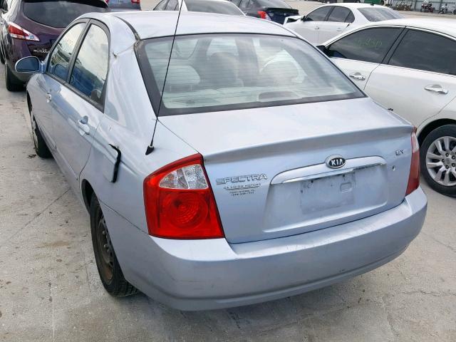 KNAFE121565264606 - 2006 KIA NEW SPECTR GRAY photo 3