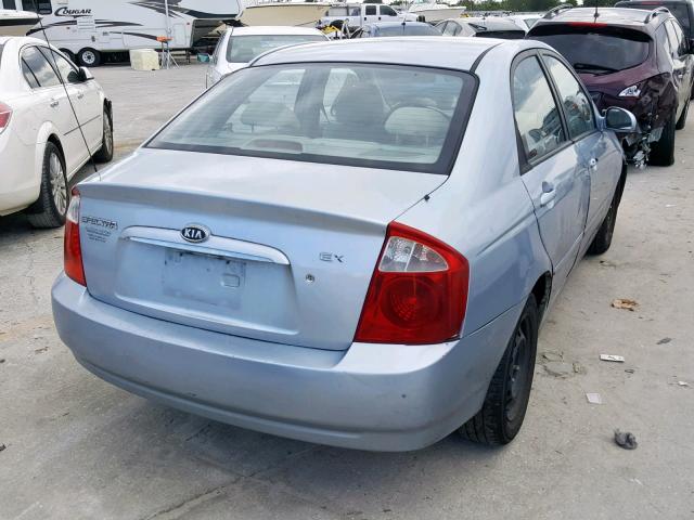 KNAFE121565264606 - 2006 KIA NEW SPECTR GRAY photo 4