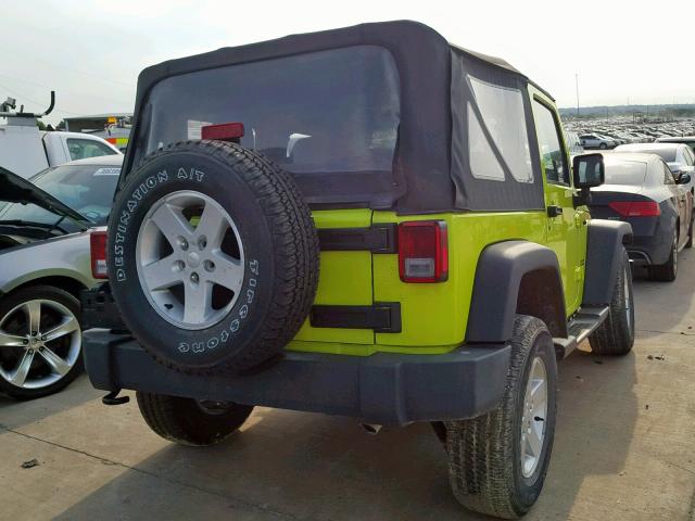 1C4AJWAG3GL334239 - 2016 JEEP WRANGLER S GREEN photo 4