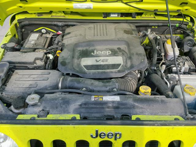 1C4AJWAG3GL334239 - 2016 JEEP WRANGLER S GREEN photo 7