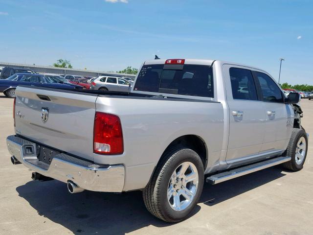 1C6RR6LT0JS239096 - 2018 RAM 1500 SLT SILVER photo 4