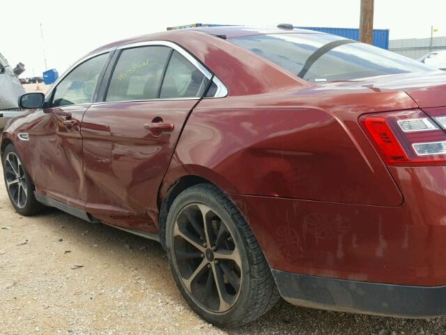 1FAHP2E83EG182077 - 2014 FORD TAURUS SEL RED photo 9