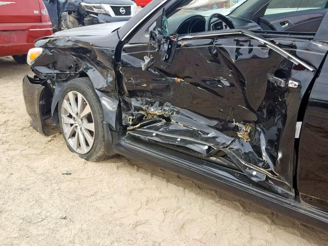 4T1BK3DB8CU458880 - 2012 TOYOTA AVALON BAS BLACK photo 9