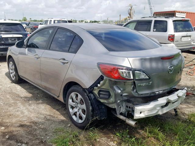 JM1BL1SF5A1180742 - 2010 MAZDA 3 I SILVER photo 3