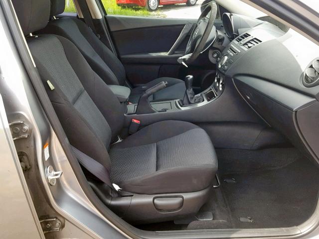 JM1BL1SF5A1180742 - 2010 MAZDA 3 I SILVER photo 5