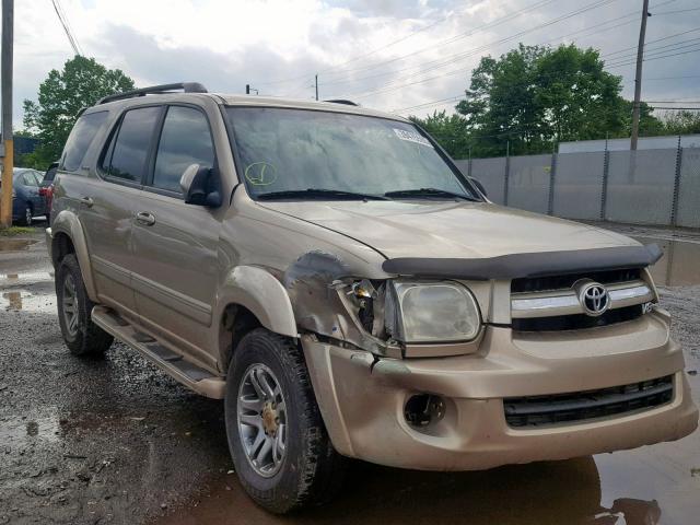 5TDBT48A26S268784 - 2006 TOYOTA SEQUOIA LI GOLD photo 1