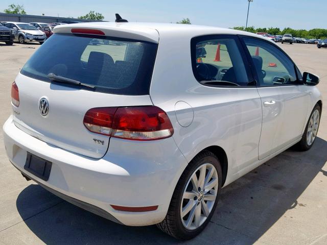 WVWBM7AJXBW148881 - 2011 VOLKSWAGEN GOLF WHITE photo 4