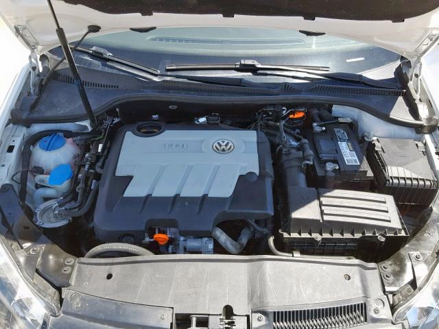 WVWBM7AJXBW148881 - 2011 VOLKSWAGEN GOLF WHITE photo 7
