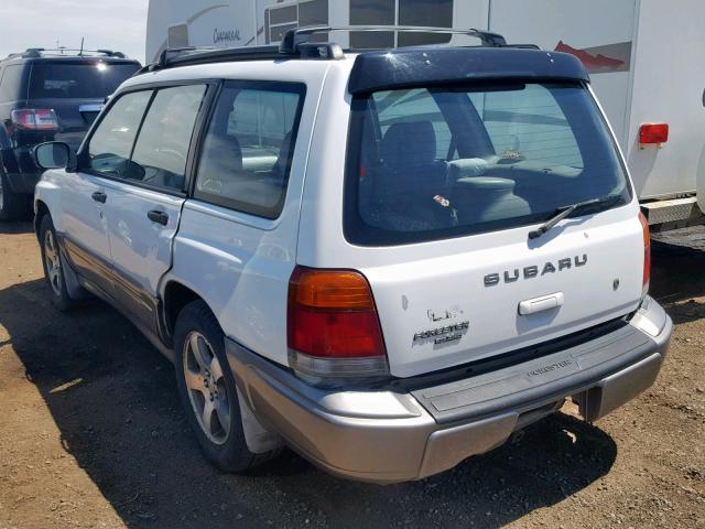 JF1SF6555WH706878 - 1998 SUBARU FORESTER S WHITE photo 3