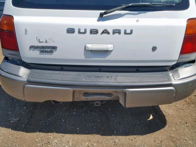 JF1SF6555WH706878 - 1998 SUBARU FORESTER S WHITE photo 9