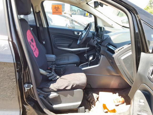 MAJ6P1WL5JC169899 - 2018 FORD ECOSPORT T BLACK photo 5