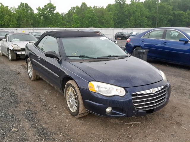 1C3EL55RX4N127675 - 2004 CHRYSLER SEBRING LX BLUE photo 1