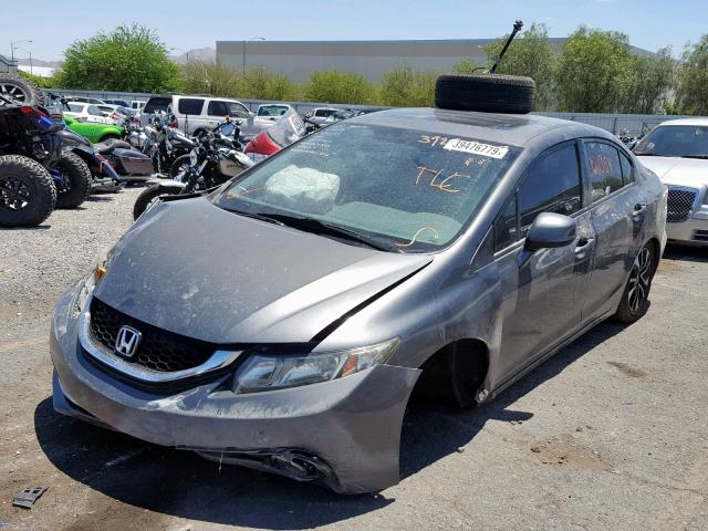 2HGFB2F99DH515720 - 2013 HONDA CIVIC EXL 灰色 照片 2