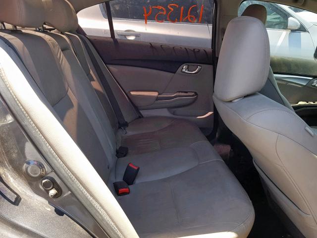 2HGFB2F99DH515720 - 2013 HONDA CIVIC EXL 灰色 照片 6