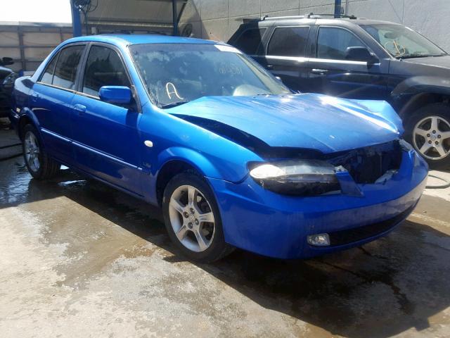 JM1BJ225130129685 - 2003 MAZDA PROTEGE DX BLUE photo 1