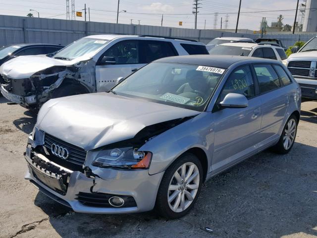 WAUHE78P09A097364 - 2009 AUDI A3 2.0T BLUE photo 2