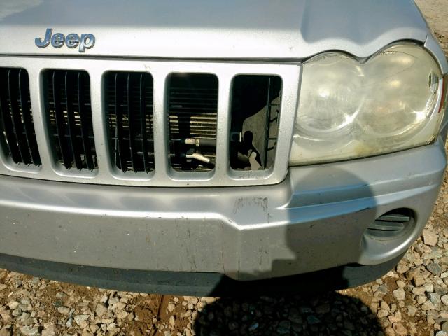 1J4GS48K25C712225 - 2005 JEEP GRAND CHER SILVER photo 9