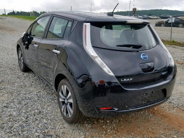 1N4AZ0CP0FC316143 - 2015 NISSAN LEAF S BLACK photo 3