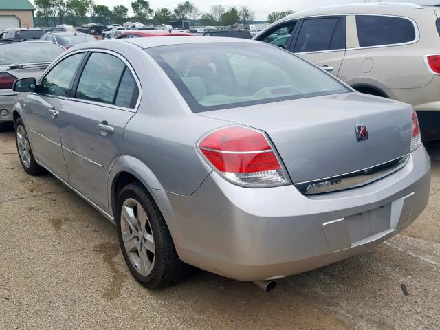 1G8ZS57N08F121033 - 2008 SATURN AURA XE SILVER photo 3