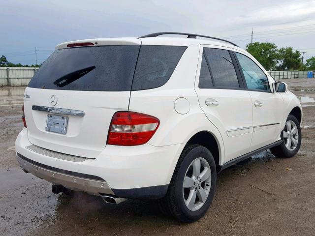 4JGBB75EX6A007150 - 2006 MERCEDES-BENZ ML 500 WHITE photo 4