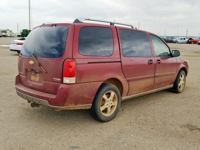 1GNDV33L85D214526 - 2005 CHEVROLET UPLANDER L RED photo 4