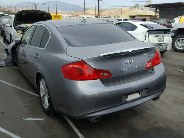 JN1CV6AP4FM580239 - 2015 INFINITI Q40 GRAY photo 3