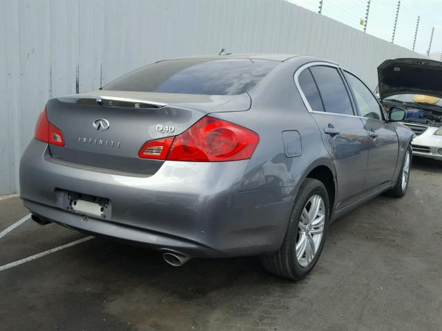 JN1CV6AP4FM580239 - 2015 INFINITI Q40 GRAY photo 4