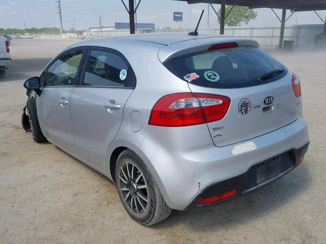 KNADM5A33F6515864 - 2015 KIA RIO LX SILVER photo 3