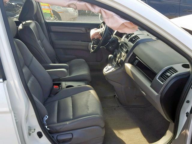 JHLRE48717C123187 - 2007 HONDA CR-V EXL WHITE photo 5