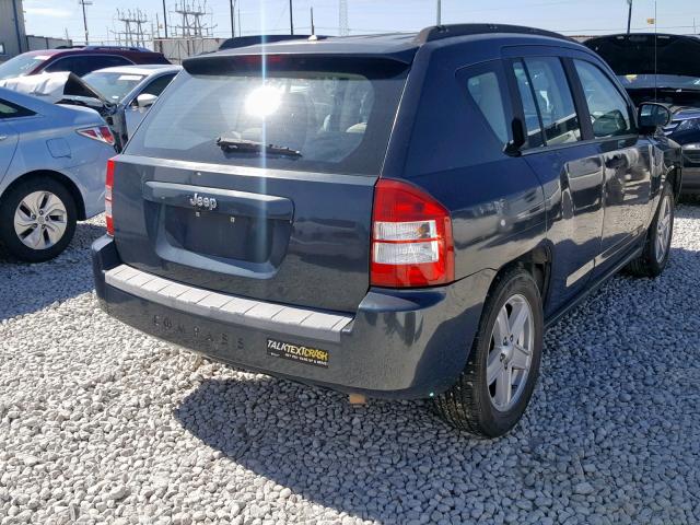 1J8FT47W37D221185 - 2007 JEEP COMPASS GRAY photo 4