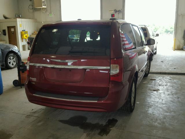 2C4RC1BG3ER343154 - 2014 CHRYSLER TOWN & COU MAROON photo 4