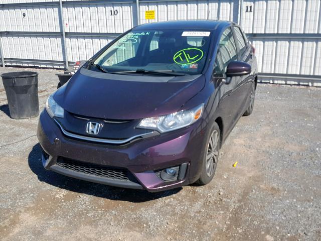 3HGGK5H86FM752583 - 2015 HONDA FIT EX PURPLE photo 2