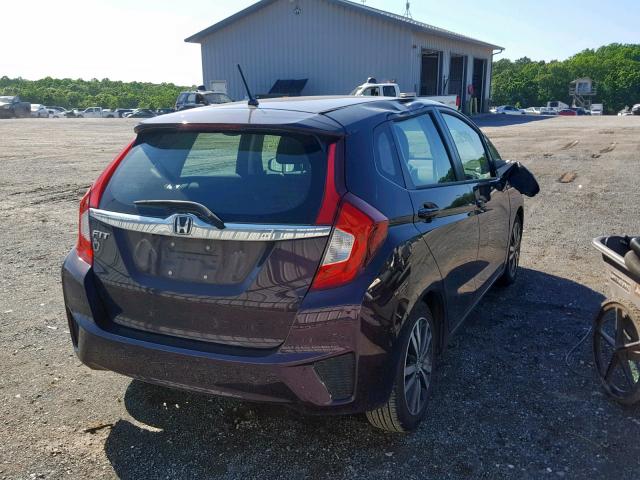 3HGGK5H86FM752583 - 2015 HONDA FIT EX PURPLE photo 4