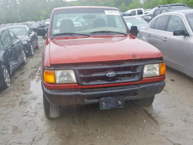 1FTCR11U9VTA29867 - 1997 FORD RANGER RED photo 9