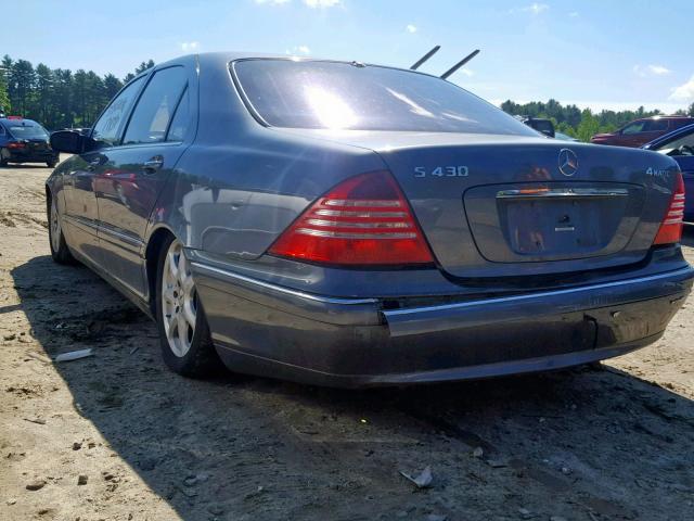 WDBNG83J15A451894 - 2005 MERCEDES-BENZ S 430 4MAT GRAY photo 3