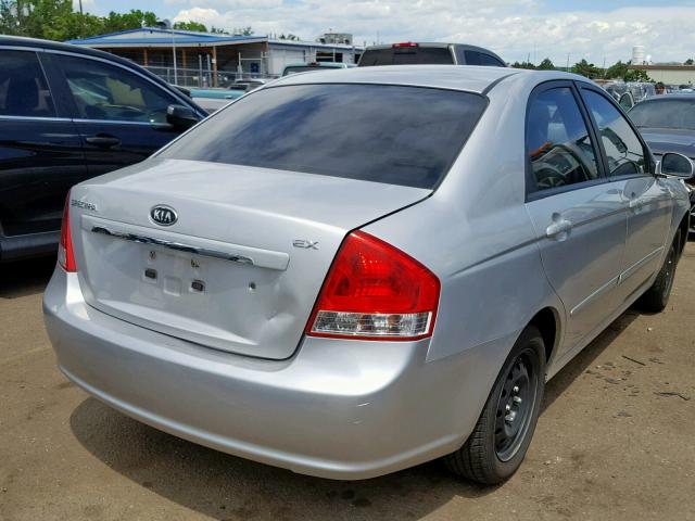 KNAFE222295659684 - 2009 KIA SPECTRA EX SILVER photo 4