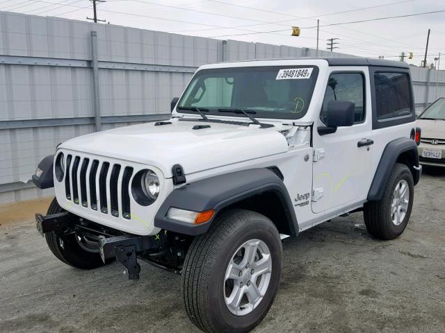 1C4GJXAG9JW145732 - 2018 JEEP WRANGLER S WHITE photo 2