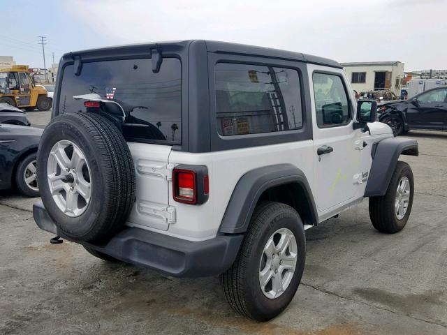 1C4GJXAG9JW145732 - 2018 JEEP WRANGLER S WHITE photo 4