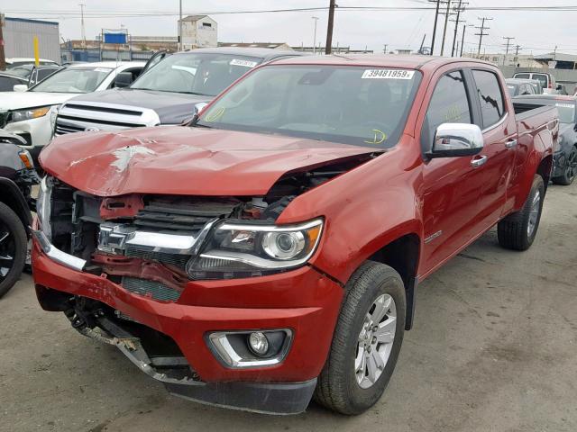1GCGTCE35G1171938 - 2016 CHEVROLET COLORADO L RED photo 2